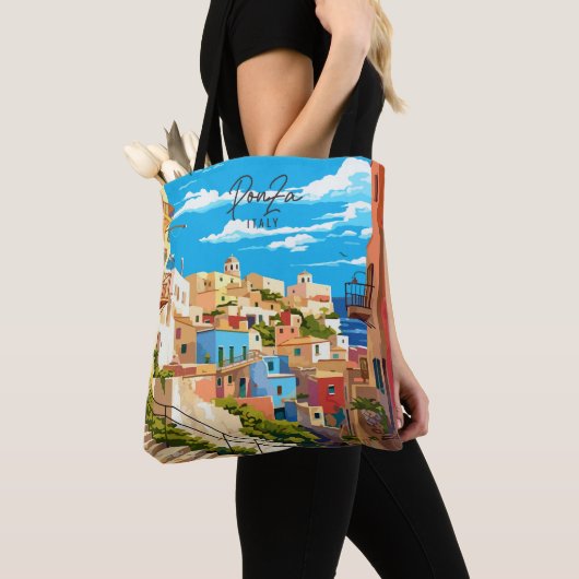 Ponza Italia Vintage Kunstausstellung Tasche (Von Nahem)