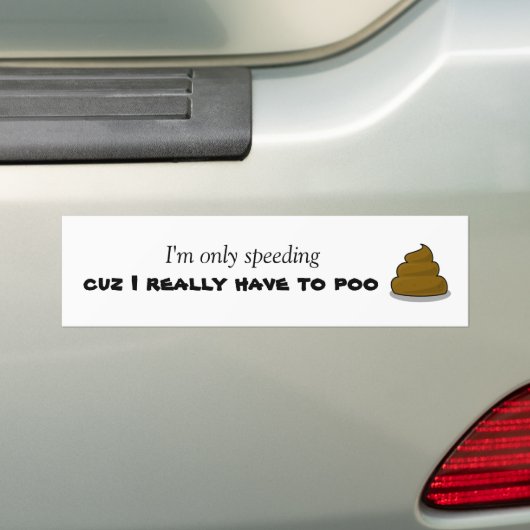 Poo Autoaufkleber (Auf Auto)