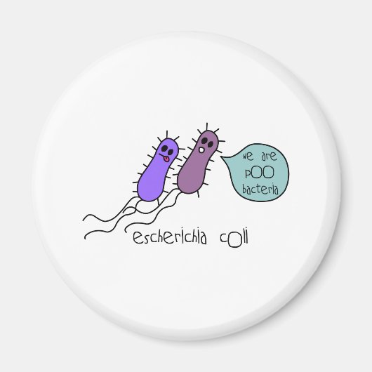 Poo Bacteria Magnet (Vorne)