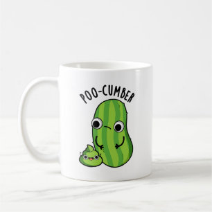 Poo cumber Funny Cucumber Pun Kaffeetasse