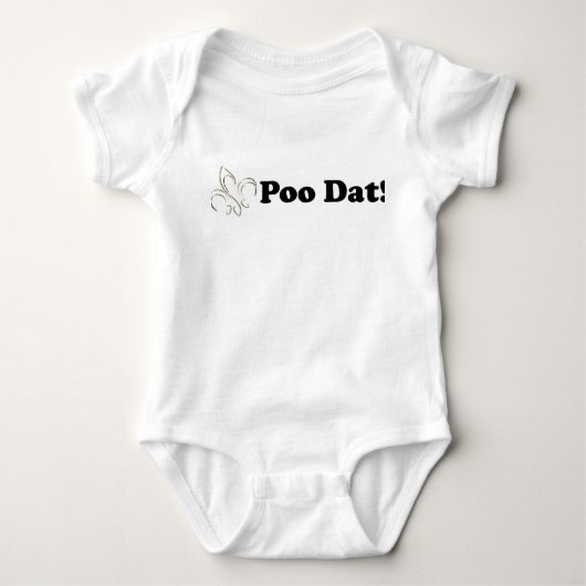 Poo Dat das Dat Baby Strampler (Vorderseite)