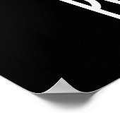 Poo-don Funny Udon Pun Dark BG Poster (Ecke)