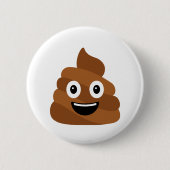 Poo Emoji Button (Vorderseite)