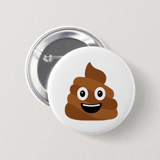 Poo Emoji Button (Vorne & Hinten)