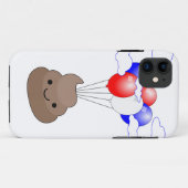 Poo Emoji fliegen mit Balloons Case-Mate iPhone Hülle (Rückseite (Horizontal))