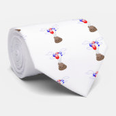 Poo Emoji fliegen mit Balloons Krawatte (Gerollt)