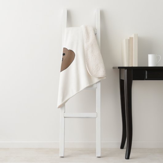 Poo Emoji fliegen mit Balloons Sherpadecke (Beispiel)