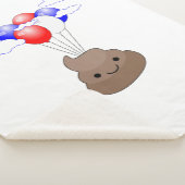 Poo Emoji fliegen mit Balloons Sherpadecke (3/4)