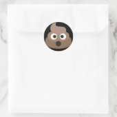 Poo Emoji Runder Aufkleber (Tasche)