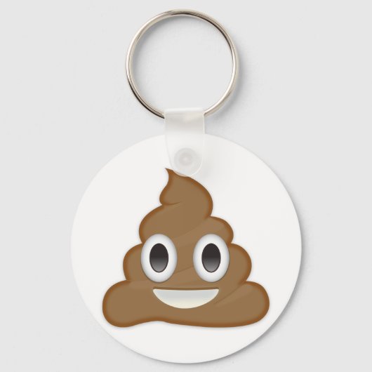 Poo Emoji Schlüsselanhänger (Vorderseite)
