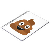 Poo-Emoji-Tasse Notizblock (Linke Seite)