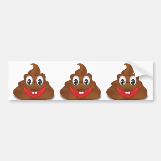 poo emojis autoaufkleber (Vorne)