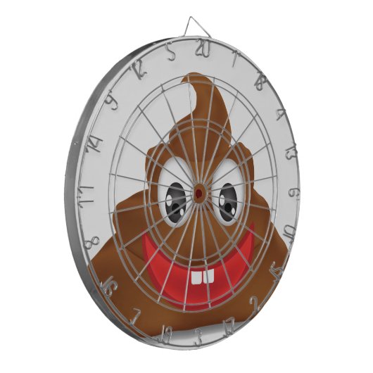 poo emojis dartscheibe (Vorderseite Links)