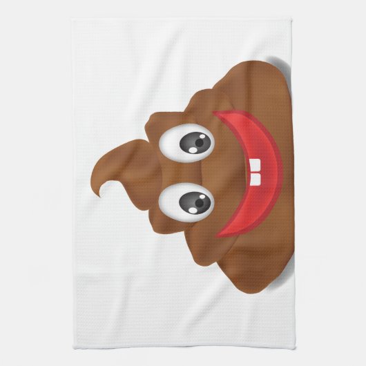 poo emojis geschirrtuch (Vertikal)