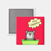 Poo Happens Magnet (Vorderseite/Rückseite)