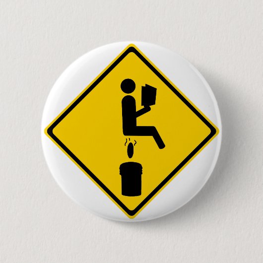 Poo im Eimer Button (Vorderseite)