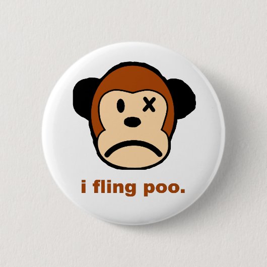 Poo Knopf Button (Vorderseite)
