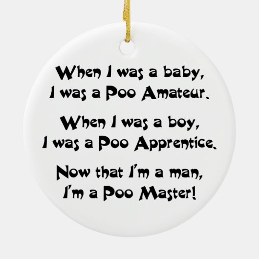 Poo Master Keramikornament (Hinten)