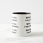 Poo Master Zweifarbige Tasse (Mittel)