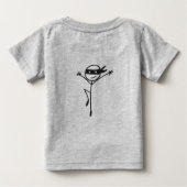 Poo Ninja Baby T-shirt (Rückseite)