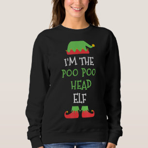 Poo Poo Head Elf Weihnachtsfamilie Match Gro Sweatshirt
