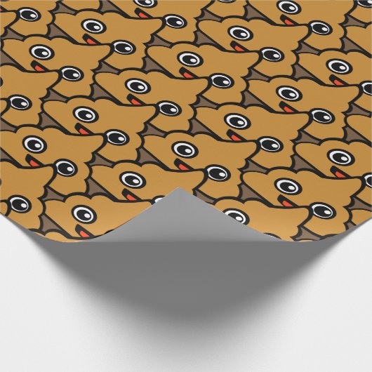 Poo Poo Party Geschenkpapier (Ecke)