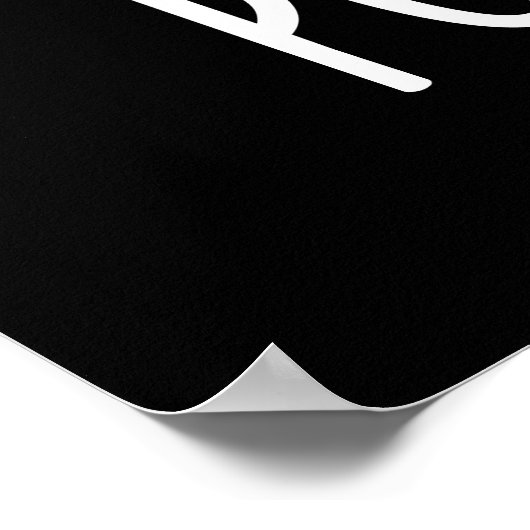 Poo tato Funny Veggie Kack Pun Dark BG Poster (Ecke)