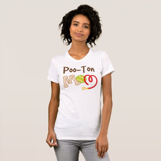 Poo-Tonne Hundezucht-Mama-Geschenk T-Shirt (Vorne ganz)