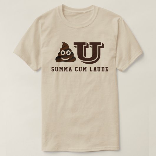 Poo U Summa Cum Laude T-Shirt (Design vorne)