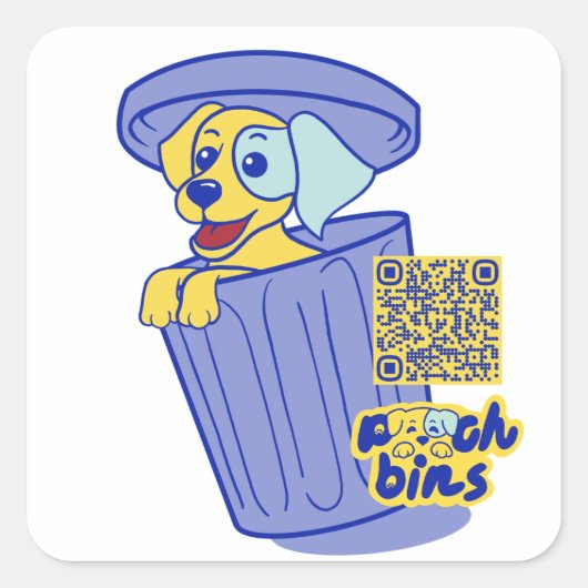 Pooch Bins Sticker Labrador (Vorderseite)