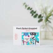 "Pooch Perfect Grooming BC" Visitenkarte (Stehend Vorderseite)