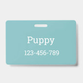 Poochie Dog Sweater | Ausweis (Rückseite)