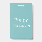 Poochie Dog Sweater | Ausweis (Rückseite)