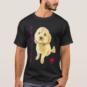 Poochon Welpe Hund Bichon Poodle Kreuzung Bichpoo  T-Shirt