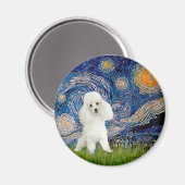 Poodle (14W) - Starry Night Magnet (Vorderseite/Rückseite)