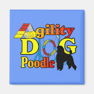 Poodle Agility Geschenke Magnet