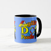 Poodle Agility Geschenke Tasse (VorderseiteRechts)