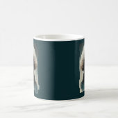 Poodle als Superhelden verkleidet Kaffeetasse (Mittel)