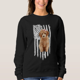 Poodle American Flag Patriotic Poodle Dog 4. J Sweatshirt