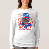 Poodle American Patriot Long Sleeve T - Shirt (Vorderseite)