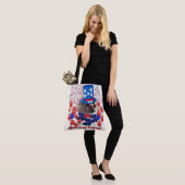 Poodle American Patriot Tote Bag Tasche (Am Model)