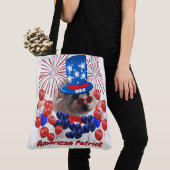 Poodle American Patriot Tote Bag Tasche (Von Nahem)