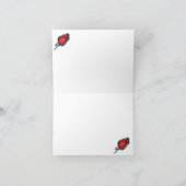 Poodle and Roses Invitation Dankeskarte (Innenseite)