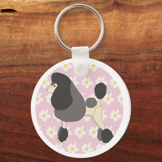 Poodle anzeigen schlüsselanhänger (Vorderseite)