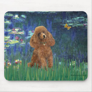Poodle (Aprikose 10) - Lilien 5 Mousepad