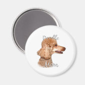 Poodle (Aprikose) Mama 2 Magnet (Vorderseite/Rückseite)
