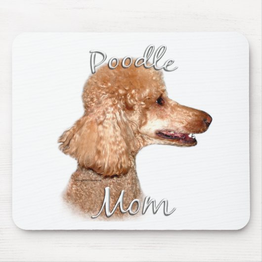 Poodle (Aprikose) Mama 2 Mousepad (Vorne)
