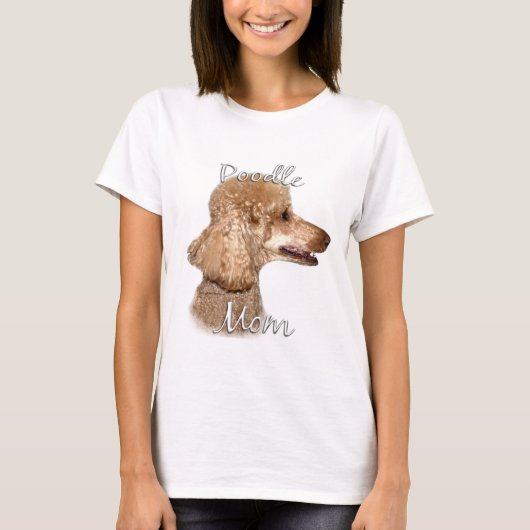Poodle (Aprikose) Mama 2 T-Shirt (Vorderseite)