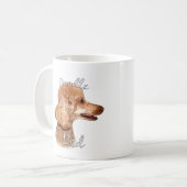Poodle (Aprikose) Vater 2 Kaffeetasse (Vorderseite Links)