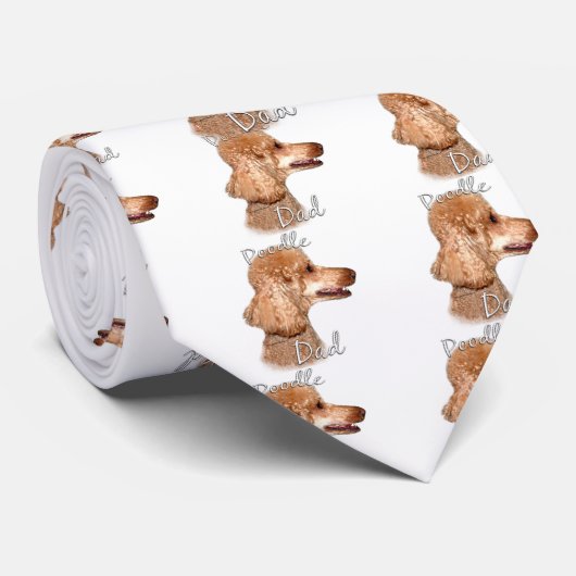 Poodle (Aprikose) Vater 2 Krawatte (Gerollt)